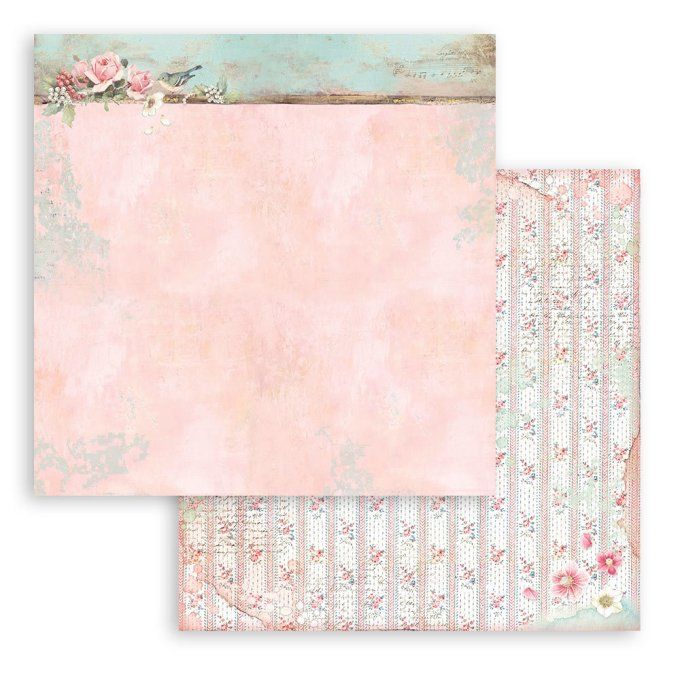 Collection Sweet winter, 30x30cm - 10 feuilles motif recto verso - Stamperia - 190g - Background