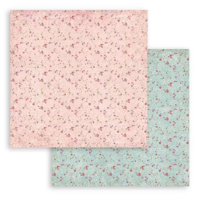 Collection Sweet winter, 30x30cm - 10 feuilles motif recto verso - Stamperia - 190g - Background