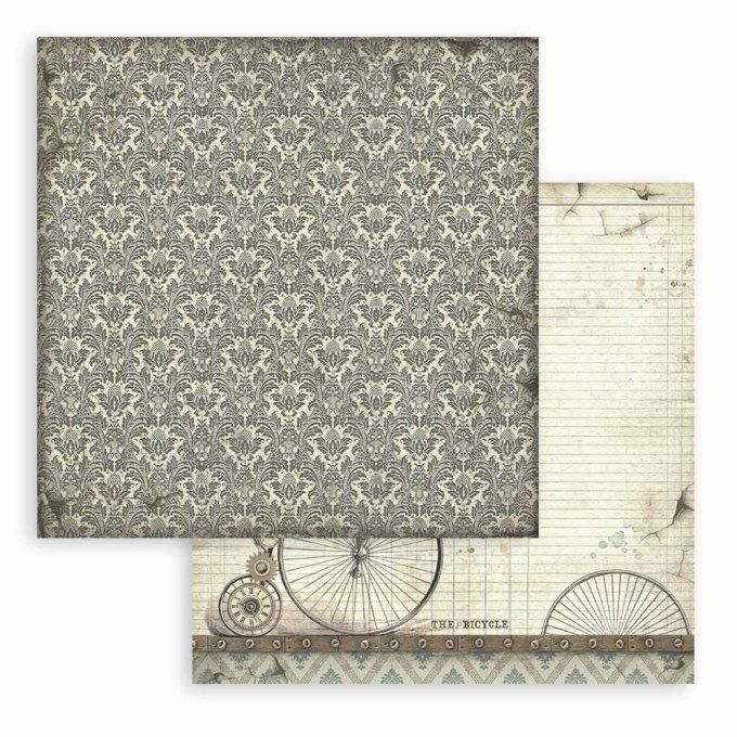 Collection Voyages fantastiques, 20x20cm - 10 feuilles motif recto verso - Stamperia - background