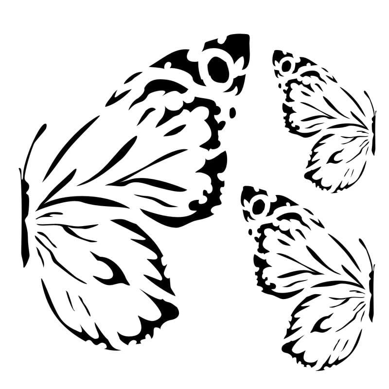 Pochoir semi-rigide, Sunrise butterflies collection Sunrise - 15x15cm environ - 13@rts