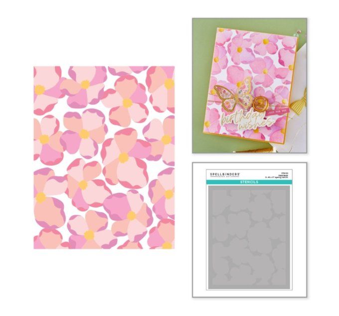 6 Pochoirs - Spellbinders, Poppy song