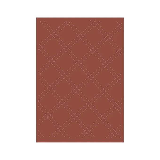 Crafter's companion, Classeur d'embossage, 2d - Stitched tartan