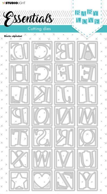 Die/matrice de découpe, StudioLight - alphabet