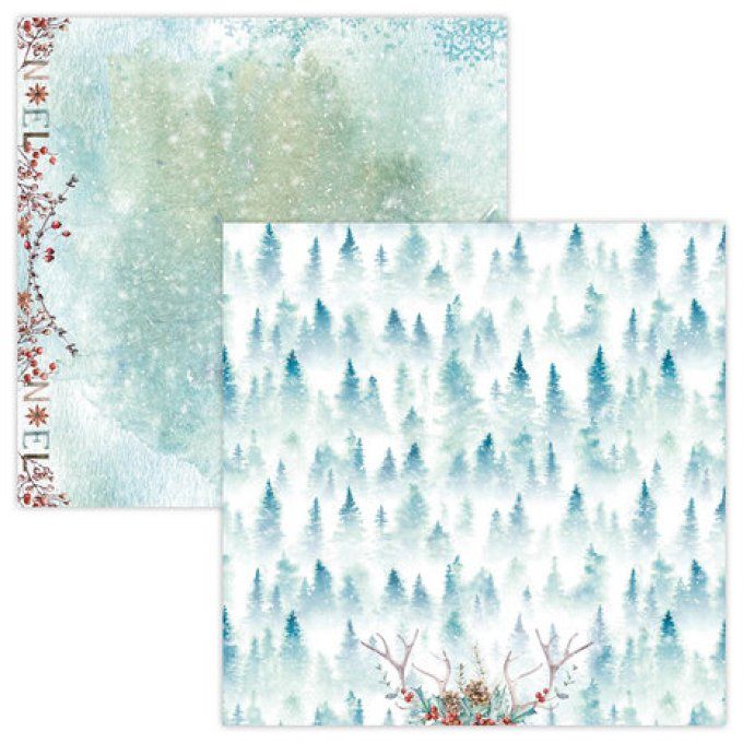 Ensemble de 12 feuilles, studio light - Let it snow - 30x30cm  - 200g