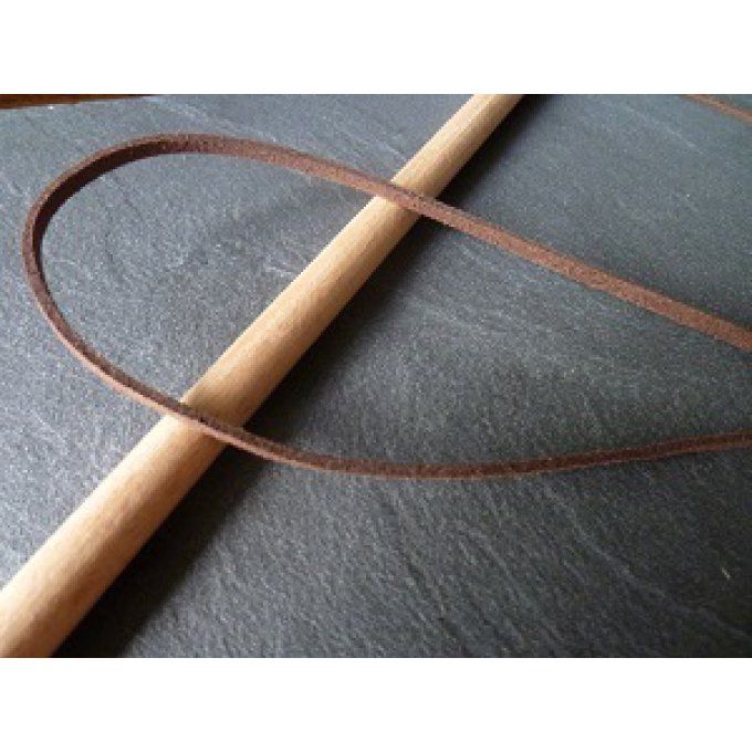 Suédine couleur chocolat