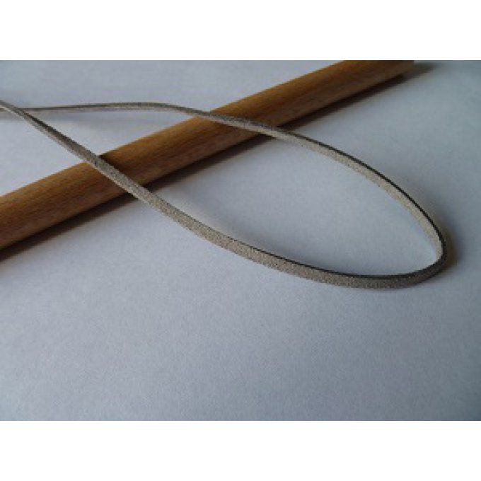 Suédine couleur gris