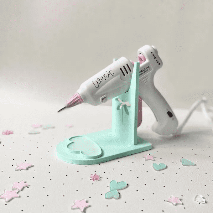 Support pour pistolet à colle, couleur mint