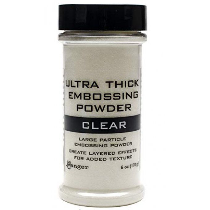 Ultra thick embossing powder, Clear, Ranger