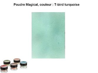 Pigment Magical, Lindy's, Flat, couleur t-bird turquoise  - gamme flat