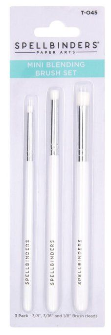 Spellbinders - 3 pinceaux pour encres et/ou pochoirs