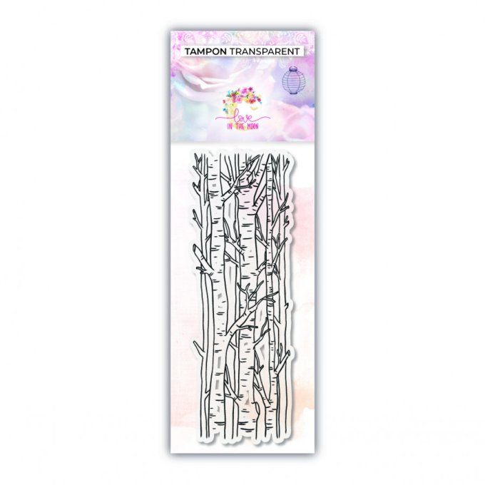 Tampon clear, Love in moon, Une si belle nature , Dimension : 4.5x13cm