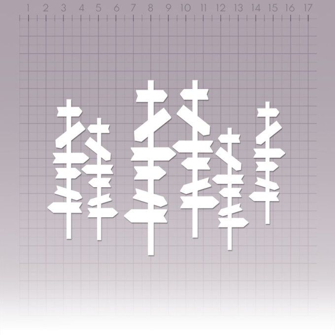  Chipboards - Panneaux - Dimension de la planche : 14x9cm environ