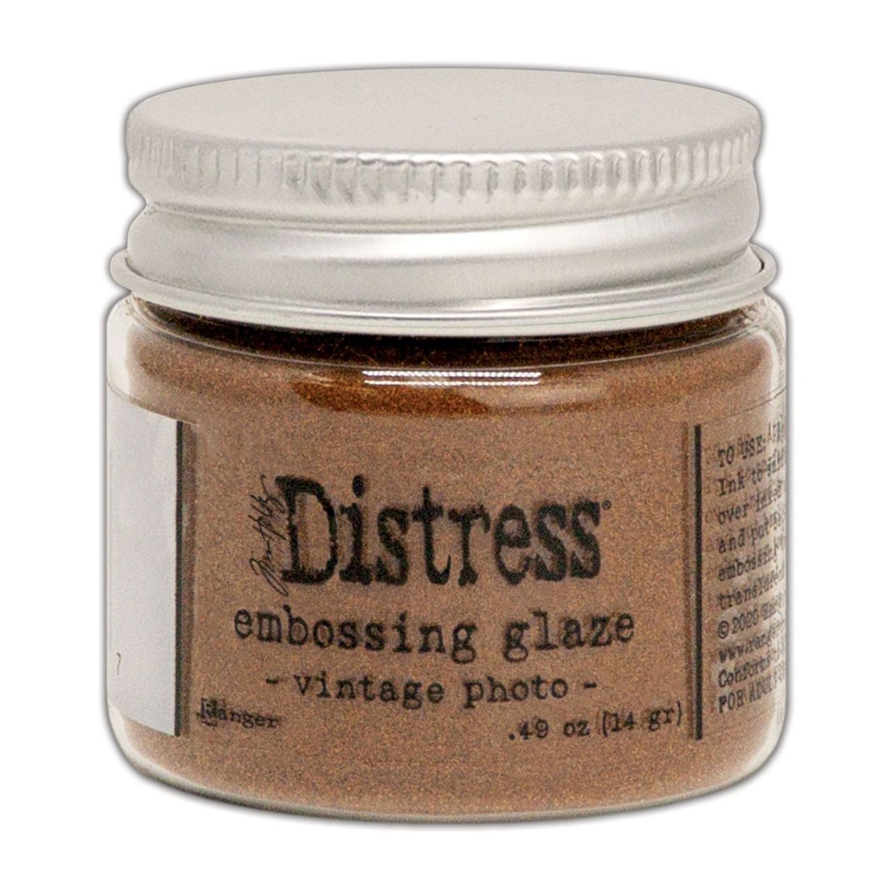 Distress Embossing glaze, Tim Holtz, couleur : Vintage photo