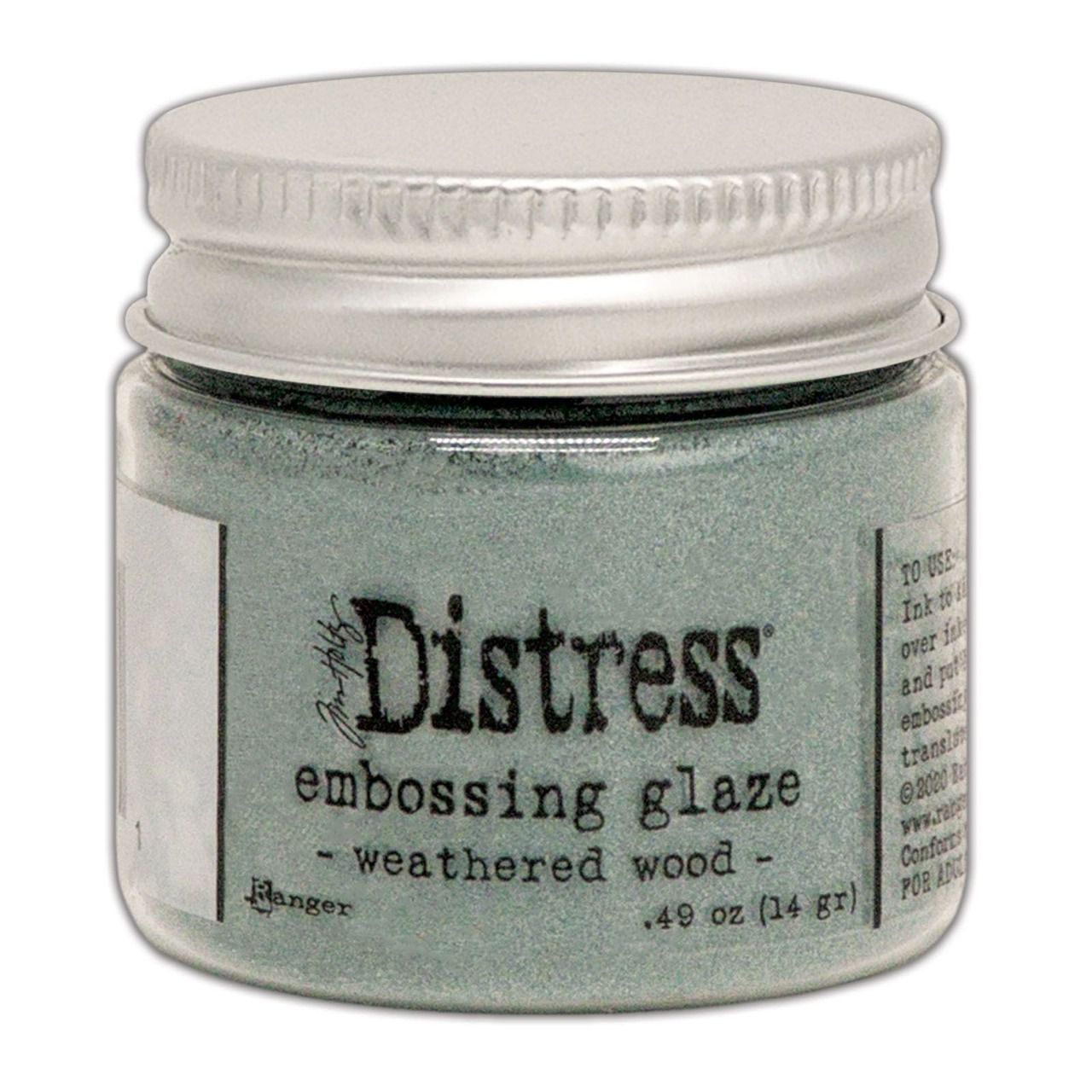 Distress Embossing glaze, Tim Holtz, couleur : Weathered wood