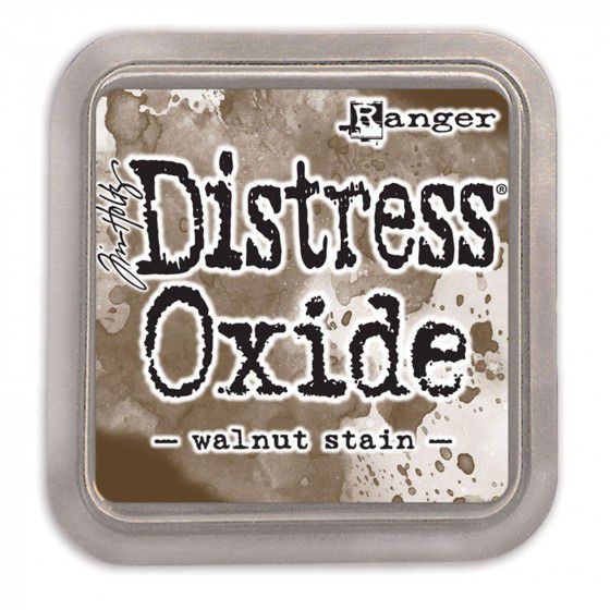 Distress oxide, Walnut stain