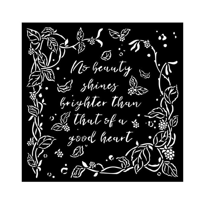 Pochoir semi-rigide, Woodland, Stamperia - 18x18cm