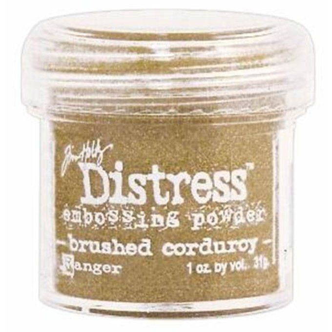 Distress Embossing powder, Tim Holtz, couleur : Brushed corduroy (31g) 