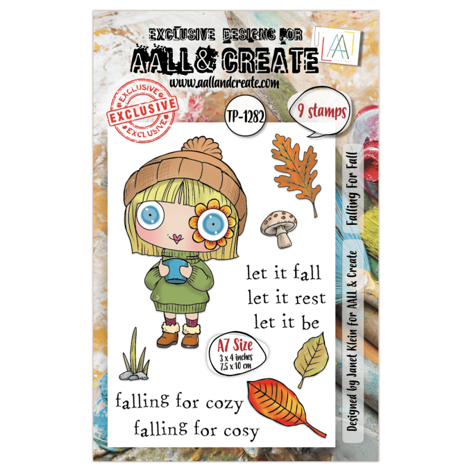 9 Petits Tampons - AALL&Create - Falling for fall - dim. de la planche : 7.5x10cm environ 
