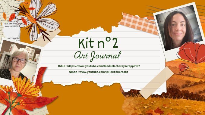 Kit n°2 - Art Journal, avec Odile