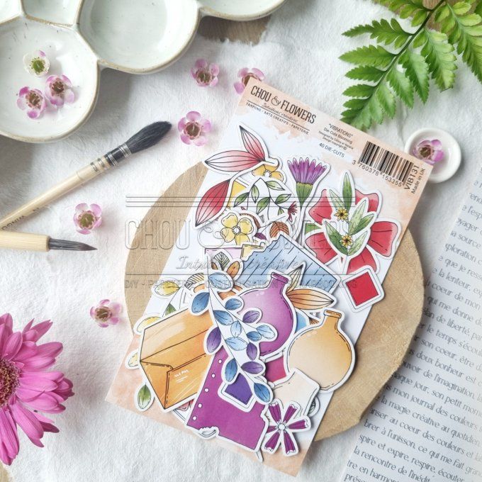 40 die-cuts, Chou & Flowers, Blooming