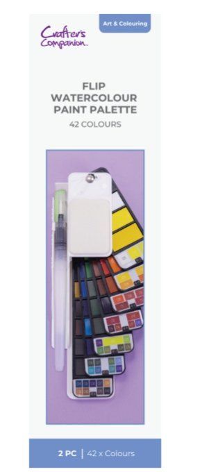Crafter's companion - Aquarelle - Flip Watercolour Paint Palette (42 Colours)