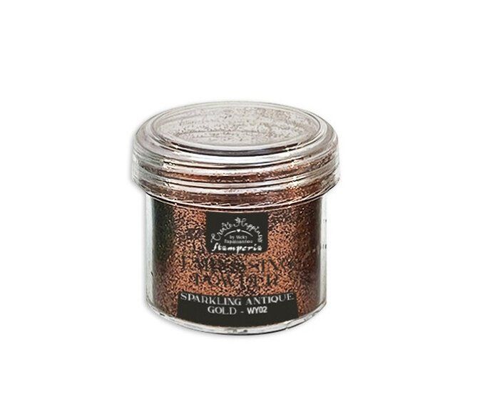 Poudre à embosser, Stamperia - sparkling antique gold (pailleté) - 18g environ